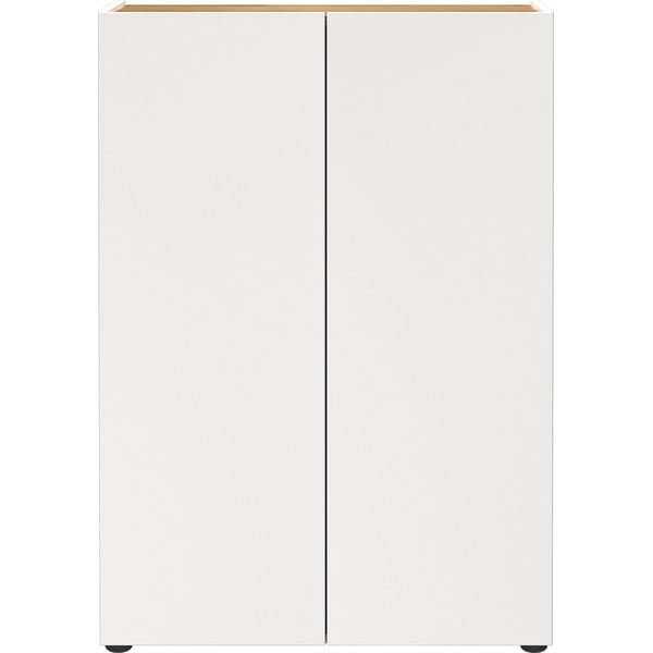 Bílá skříňka v dekoru dubu 74x105x33 cm Alviano – Germania-image-4