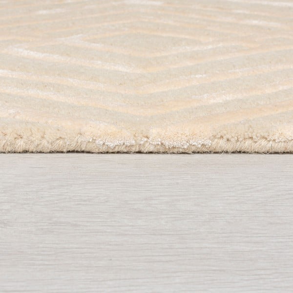Béžový vlněný koberec Flair Rugs Diamonds, 160 x 230 cm-image-3