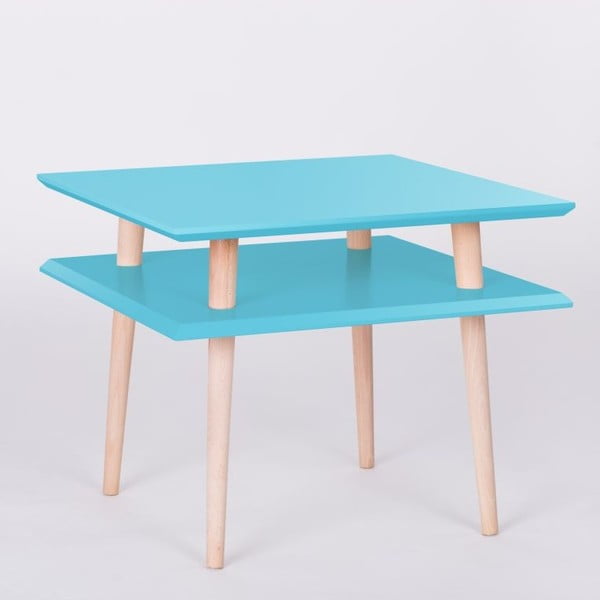 Konferenční stolek UFO Square Dark Turquoise, 55 cm (šířka) a 45 cm (výška)