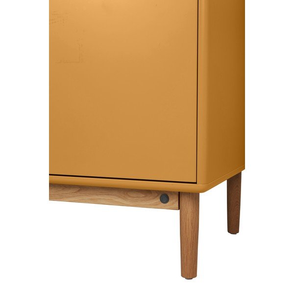 Závěsná skříňka s umyvadlem bez baterie v hořčicové barvě 80x62 cm Color Bath – Tom Tailor-image-1