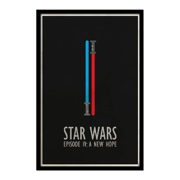 Plakát Star Wars IV, 35x30 cm