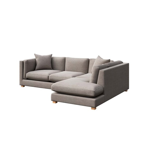 Světle šedá rohová pohovka (pravý roh) Pomo – Ame Yens-image-2
