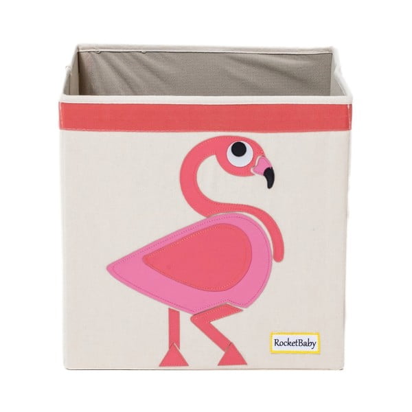 Látkový dětský úložný box Mingo the Flamingo - Rocket Baby