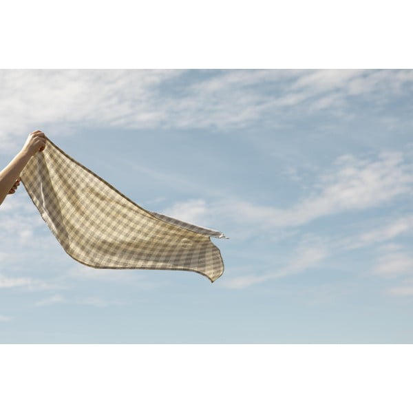 Ubrus Really Nice Things Lino Grey Vichy, 140 x 200 cm-image-3