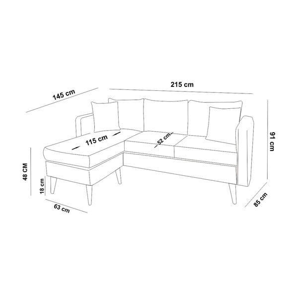Šedá rohová pohovka (levý roh) Sofia – Artie-image-3
