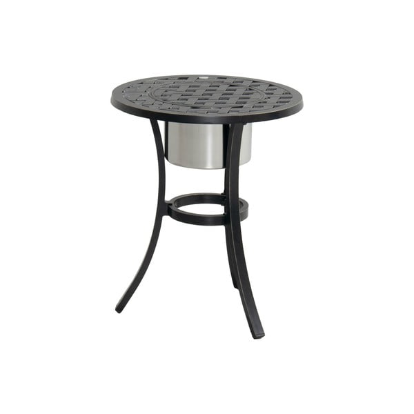 Hliníkový kulatý zahradní odkládací stolek ø 54,5 cm Rosario – Hartman-image-1