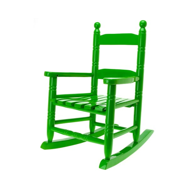Dětská houpací židle, zelená