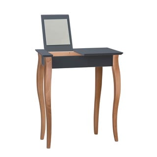 Grafitově šedý toaletní stolek se zrcadlem Ragaba Dressing Table, délka 65 cm