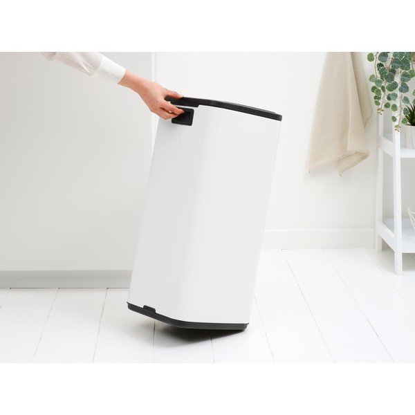 Bílý dotykový ocelový odpadkový koš 30 l Bo Touch – Brabantia-image-2