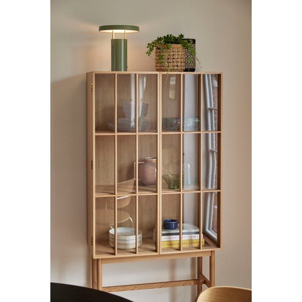 Zelená LED stmívatelná stolní lampa s kovovým stínidlem (výška 28 cm) BringMe – Hübsch-image-3