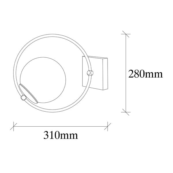 Černé kovové nástěnné svítidlo Opviq lights Aria-image-2