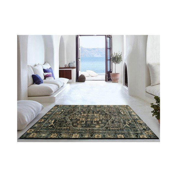 Černý koberec vhodný i do exteriéru Universal Lara Black, 120 x 170 cm-image-1