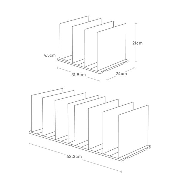 Plastové organizéry do skříně na kabelky v sadě 2 ks Smart – YAMAZAKI-image-3