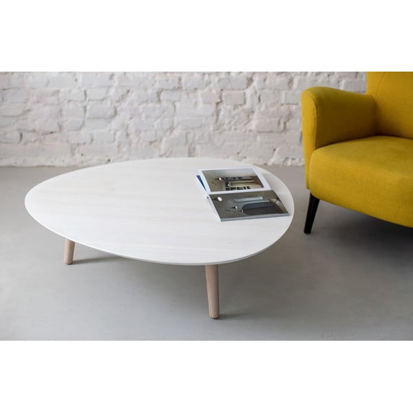 Bílý konferenční stolek z jasanového dřeva Ragaba Contrast Pick-image-4