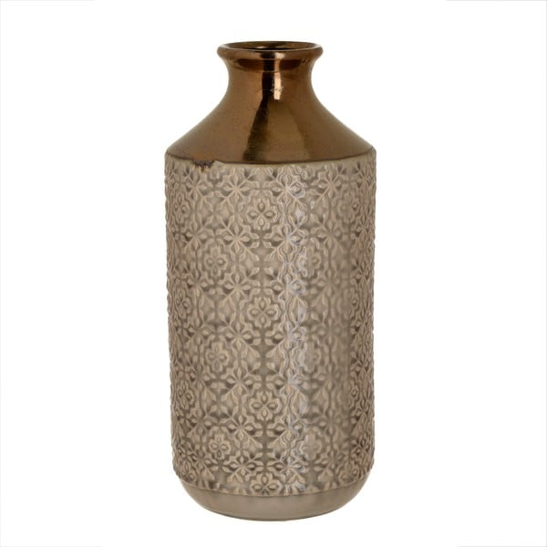 Keramická světle béžová váza InArt, ⌀ 16,5 cm