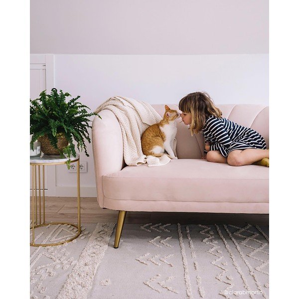 Bílý pratelný ručně tkaný bavlněný koberec 140x200 cm Tribu Natural – Lorena Canals-image-4