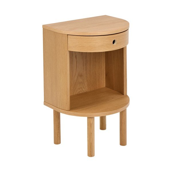 Noční stolek v dekoru dubu ve světle přírodní barvě Paron – Actona-image-2