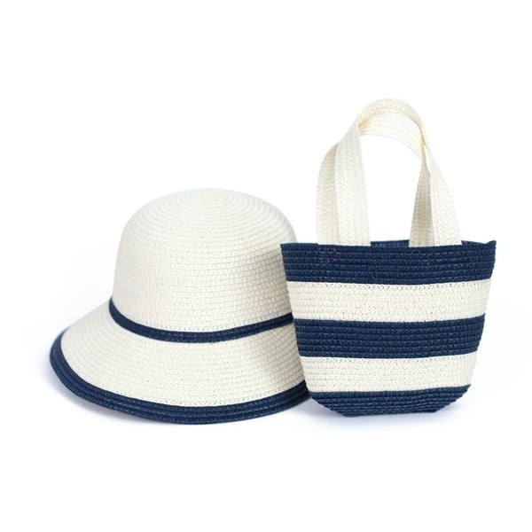 Set plážového klobouku a tašky Art of Polo Zebra