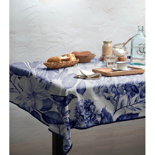 Bílo-modrý ubrus Really Nice Things Blue Birds-image-1