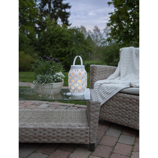 Bílá lucerna Star Trading Flame Lantern, výška 23 cm-image-3