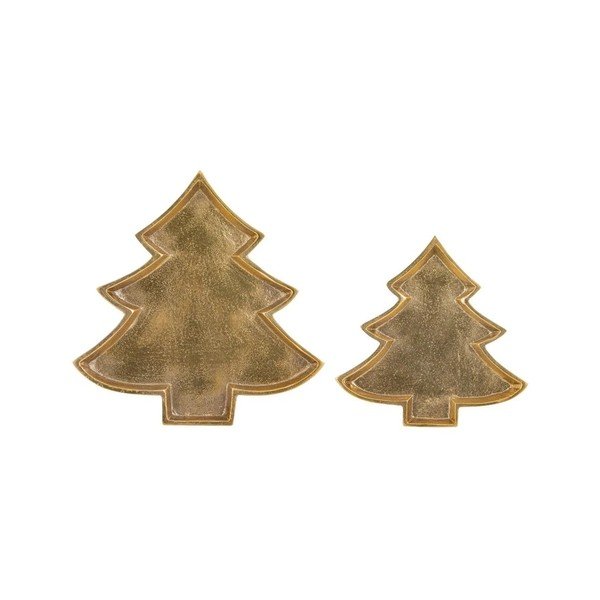 Kovový dekorační tác 24x23 cm Noelle Christmas Tree – Ladelle
