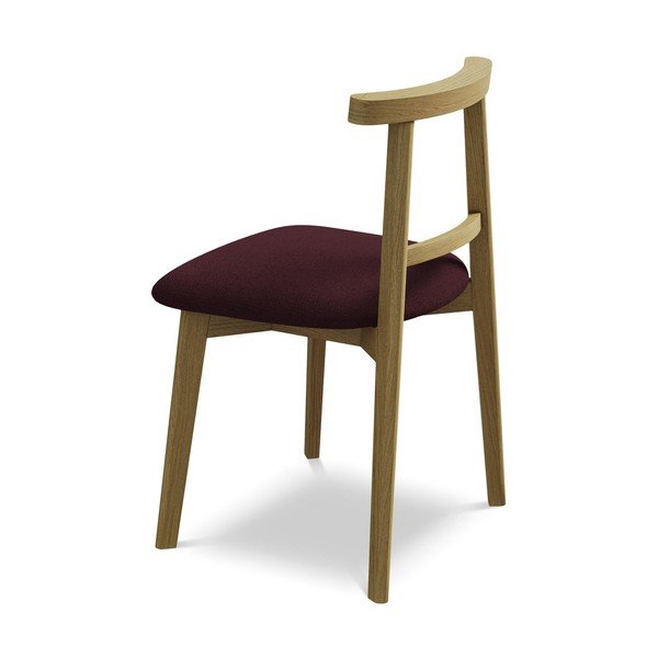 Vínová jídelní židle z masivního dřeva Ohelo – Makamii-image-3