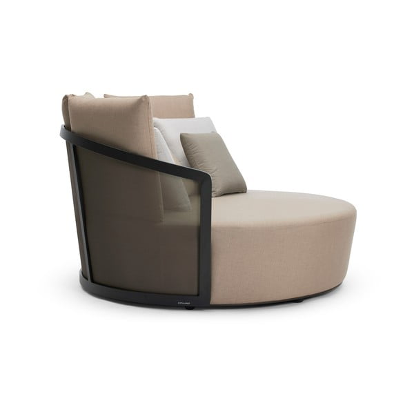 Béžové polstrované zahradní lehátko Cielo – Diphano-image-2