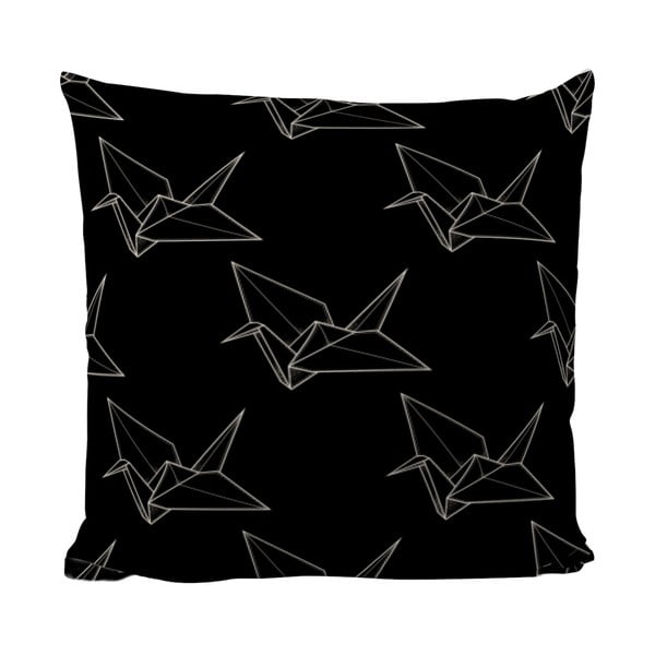 Polštářek Black Shake Origami Bird, 50x50 cm