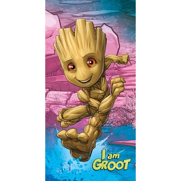 Bavlněná dětská osuška 70x140 cm Groot "I am groot" – Jerry Fabrics