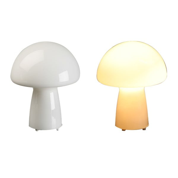 Bílá lampa ve tvaru houby Versa Seta