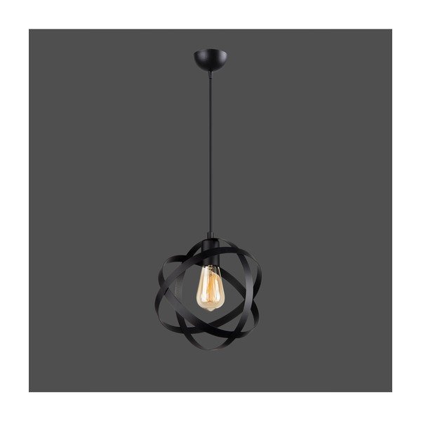 Černé kovové závěsné svítidlo Lama – Squid Lighting-image-1