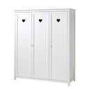 Bílá dětská šatní skříň 159x191x57 cm Amori – Vipack