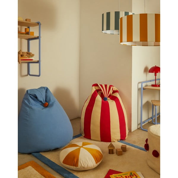 Červený/béžový dětský sedací vak Olvi – Kave Home-image-1