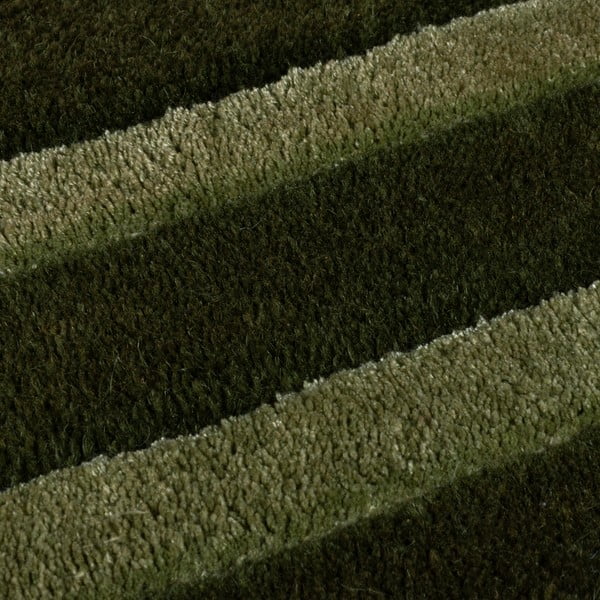 Tmavě zelený ručně tkaný vlněný koberec 120x170 cm Gatsby – Flair Rugs-image-2