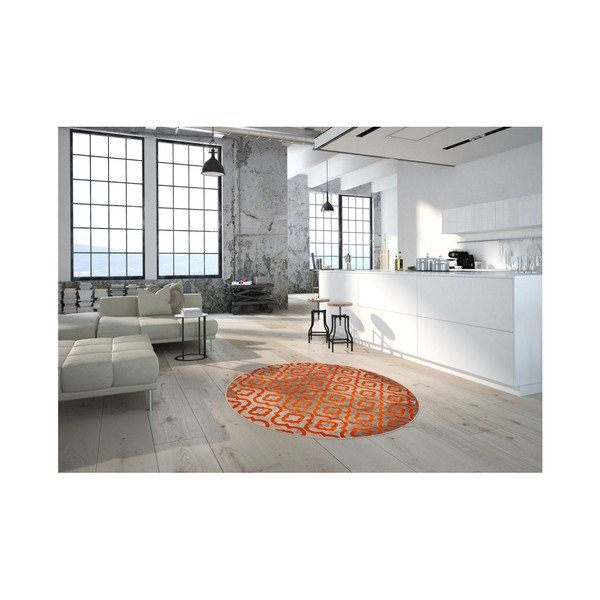 Oranžový koberec Webtappeti Evergreen, 92 x 152 cm-image-3
