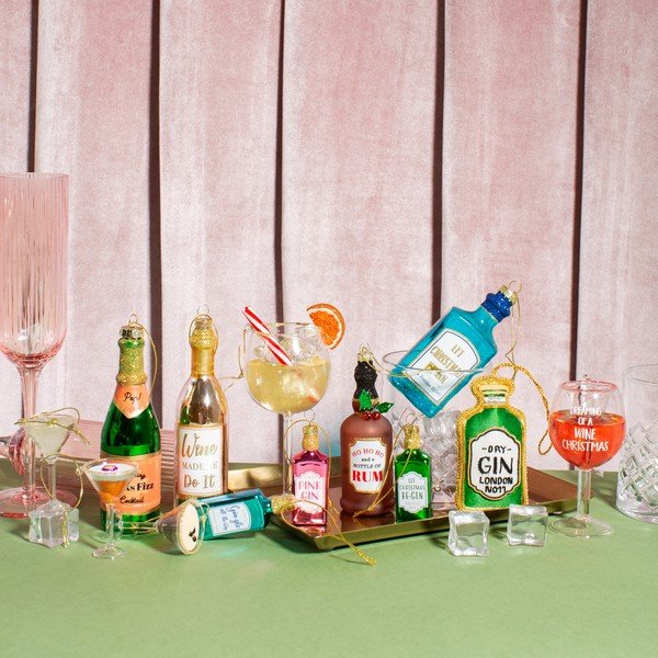 Skleněné vánoční ozdoby v sadě 3 ks 15,5 cm Martini Cocktail – Sass & Belle-image-4