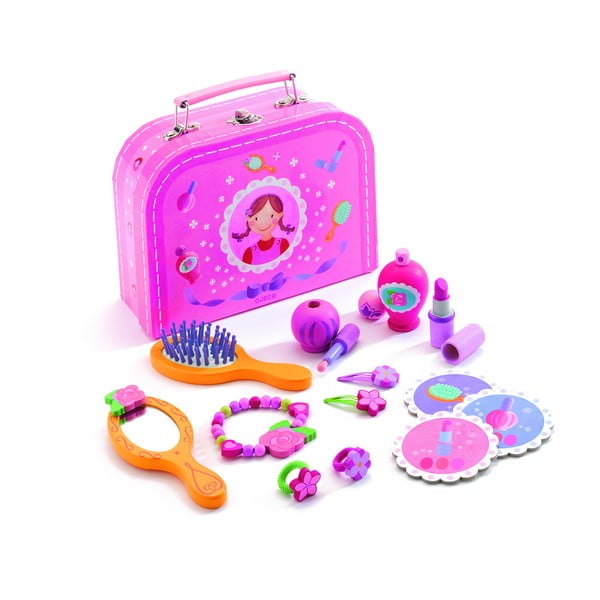 Dětský kufřík s dřevěnými doplňky pro malé parádnice Djeco-image-1