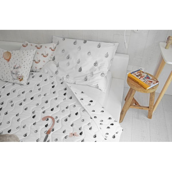 Prošívaná deka a povlak na polštář v sadě z bavlněného saténu 140x200 cm – Butter Kings-image-1