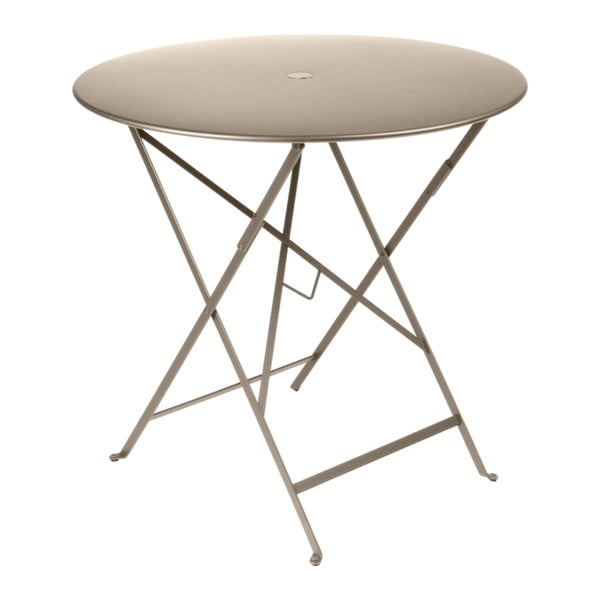Béžový zahradní stolek Fermob Bistro, ⌀ 77 cm