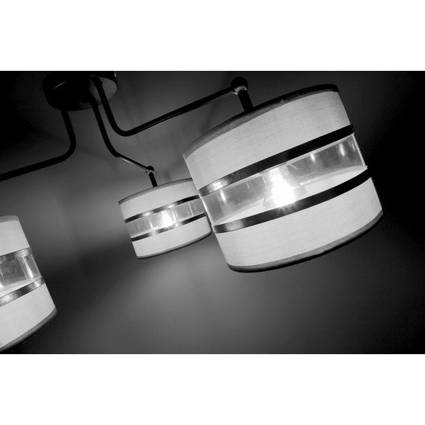 Bílé stropní svítidlo s textilním stínidlem ø 20 cm Andy – Candellux Lighting-image-3