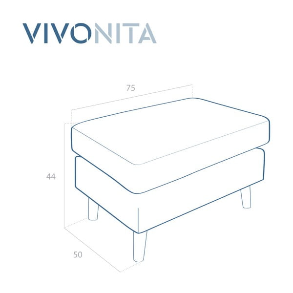 Světle růžová podnožka Vivonita Harlem-image-2
