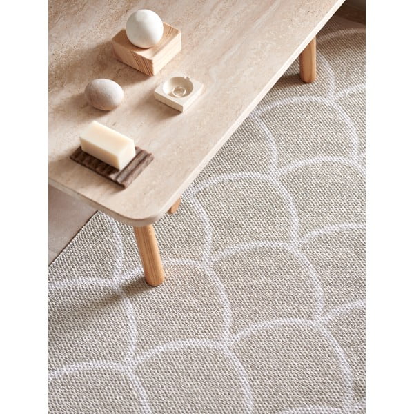 Krémový vnitřní a venkovní běhoun 70x150 cm Kotte Linen – Pappelina-image-1