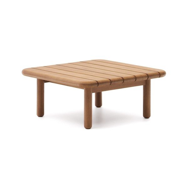 Zahradní odkládací stolek z teakového dřeva 70x70 cm Turqueta – Kave Home