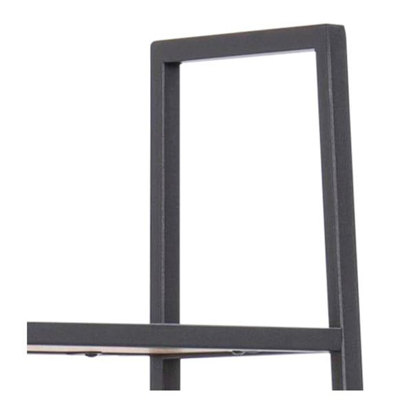 Regál v dekoru dubu v černo-přírodní barvě 77x175 cm Seaford – Actona-image-4