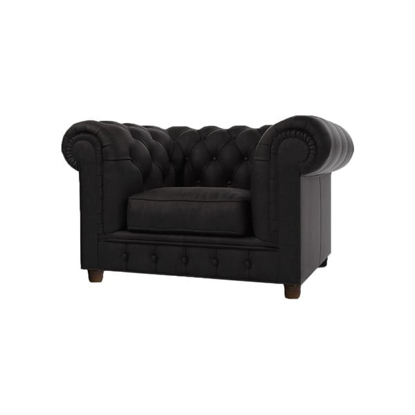 Černé sametové křeslo Cambridge – Ropez