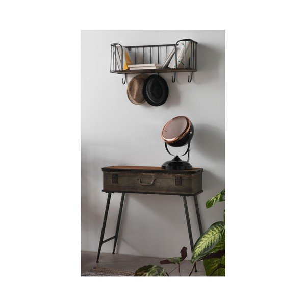 Černá stolní lampa s detaily v měděné barvě Geese Mic-image-2