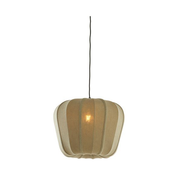 Zelené závěsné svítidlo s textilním stínidlem Zubedo – Light & Living-image-3