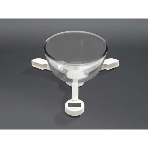 Bílá skládací digitální kuchyňská váha Joseph Joseph TriScale-image-3