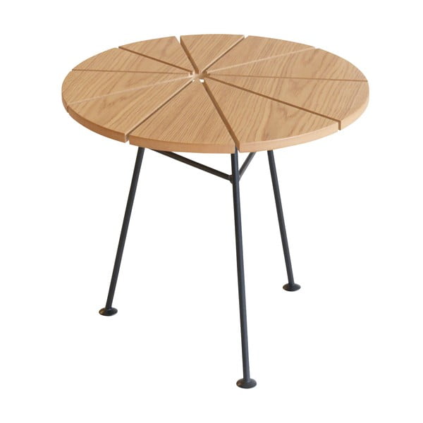 Odkládací stolek Bam Bam, přírodní, průměr 50 cm