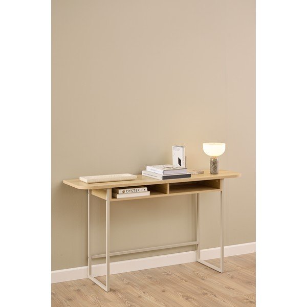 Konzolový stolek v dekoru dubu v přírodní barvě 40x140 cm Darlington – Actona-image-1